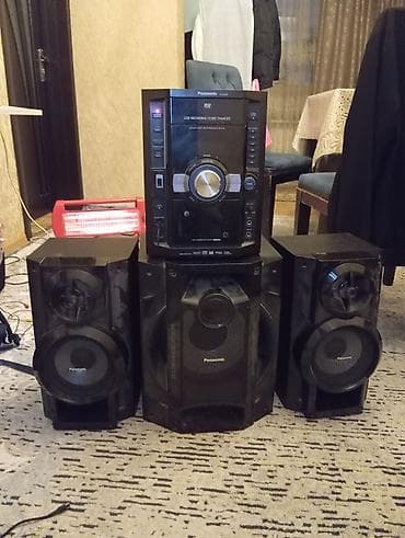 dinamik: Panasonic ev audio sistemi – DVD receiver və 3 ədəd akustik kolonka — 3