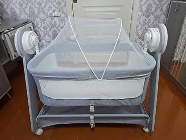 Oğlan və qız üçün, Dördbucaq, Beşik, Dəstsiz, Matras ilə, Yellənmə mexanizm ilə