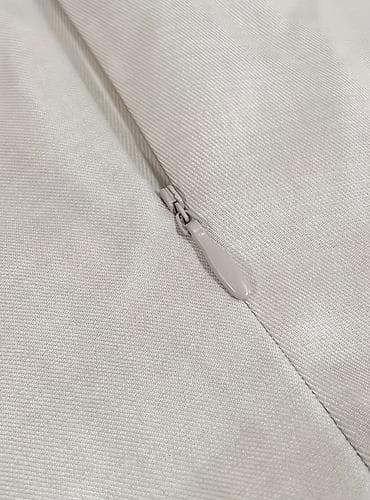 acki sekilleri: Qaşqay ağ rəngdə strapless top + enli şalvar iki parçalı dəst - — 3