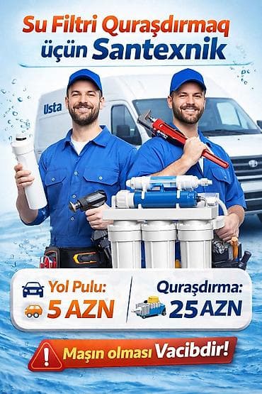 Su filtri quraşdırılması xidməti - Xidmət: Məişət üçün su