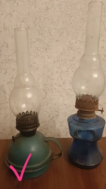 назови соответствующие отрезки на фонарном столбе: Lampâ neft ilə yanır,qedimidır. 1 ədəd qaldı.suse altliqli — 2