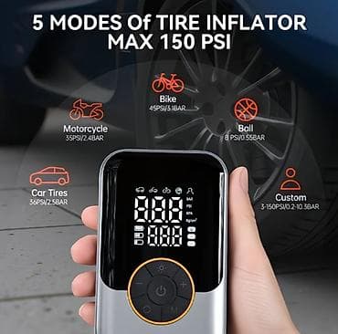 uni z: Ağıllı portativ hava kompressoru – çoxfunksiyalı nasos - Maks — 4