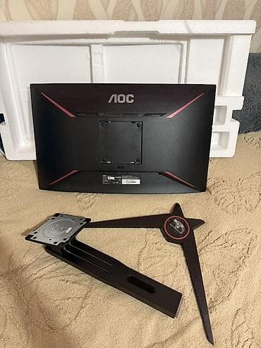 iphone 23: AOC C24G1 24" Gaming Monitor curved. Ekran qirigdi, teze alinib 2 ay — 5