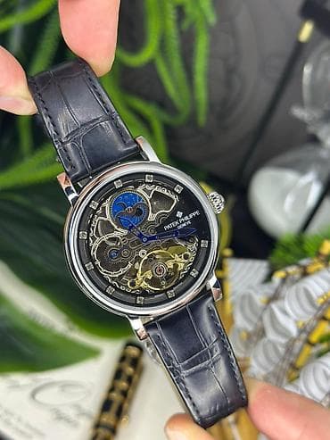 qizil satan: Yeni, Qol saatı, Patek Phillipe, rəng - Qara — 7