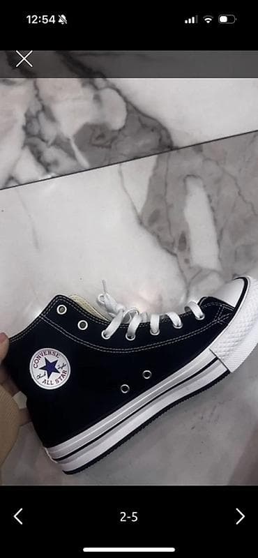 39 razmer Qara rəngli klassik hündür boğaz krosovka Converse All Star lalafo.az -da 39 razmer Qara rəngli klassik hündür boğaz krosovka Converse All Star