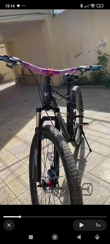 Uşaq velosipedləri: MTB tipli dağ velosipedi - Rəng: mat qara gövdə, bənövşəyi enli — 2