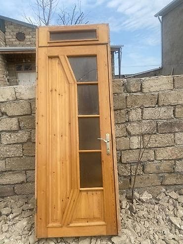 Qapi 2eded 60azn biri Bine qes 1981 leli Taxta giriş/qapı paneli -