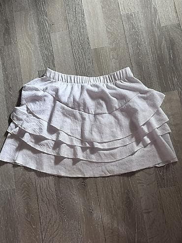 idman şort: Qadın üst geyimləri seti - Ağ qısaqat T-shirt: Rezinli, incə zolaqlı — 9