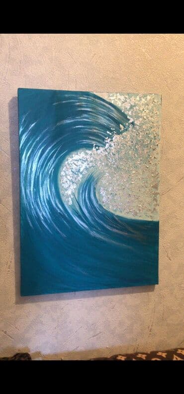 Brilliance: Canvas tablo dekorativ 200 azn xarici boyalarla ve potalla — 1