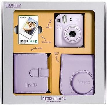 mini proyektorlar: Fujifilm Instax Mini 12 instant kamera hədiyyə dəsti. Dəstə daxil — 1