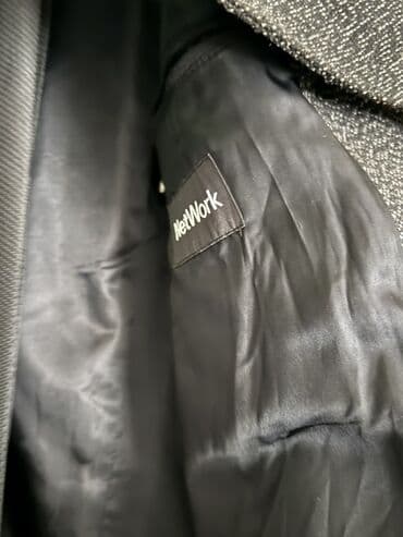 palto modelleri: NetWork kişi palto - Rəng: qara/qaranıq boz ton - Model: ikiqat — 3