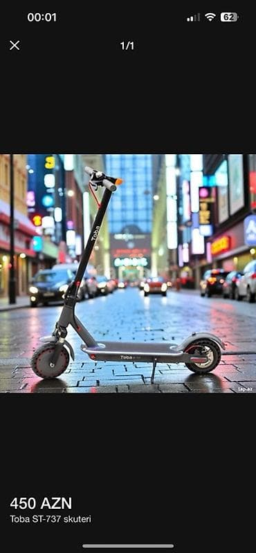 Toba ST-737 elektrik skuter Qiymət: 440AZN - Model: Toba ST-737