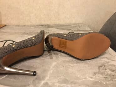 босоножки новые 36 размер: Размер: 37, цвет - Серый, Новый — 5