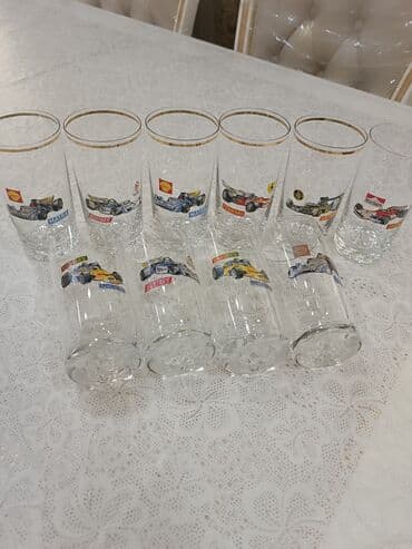 şüşə qab: Stəkanlar, rəng - Qara, Şüşə, 14 ədədli dəst — 11