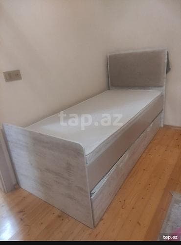 komodlu uşaq çarpayıları: Təknəfərlik çarpayı, Matras ilə, Siyirməli — 2