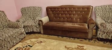 islemis divan: Divan, kreslo 2 kreslo və 2 divan, divanlar biri 3 nəfərlik, biri 2 — 6