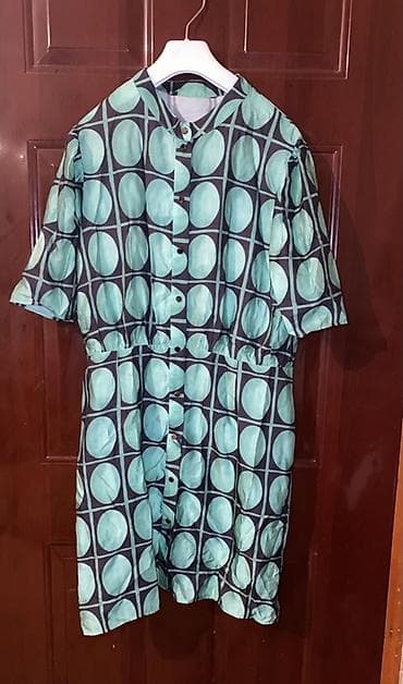 Другая женская одежда: Hər biri 5 azn Qadın geyimləri – 4 ədəd paltar seti - Göy rəngli midi — 9