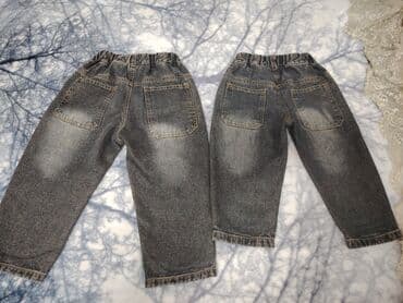 детские вещи италия: Uşaq cins şalvarları (2 model – eyni dizayn, fərqli ölçülər) - Rəng — 4