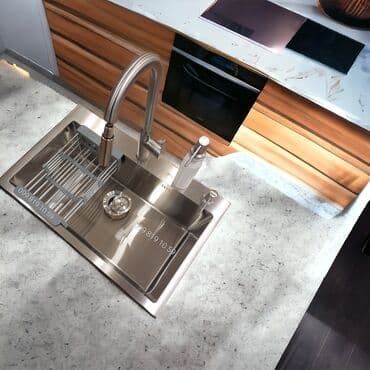 moyka metbext: Yeni Kvadrat Mətbəx çanağı, Paslanmaz polad, Pulsuz çatdırılma — 2