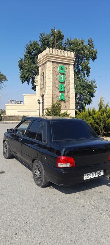 daewoo damas satisi: Saipa Saba/SAIPA 141 (Kia Pride əsasında) sedan, qara rəng. - Kuzov — 10