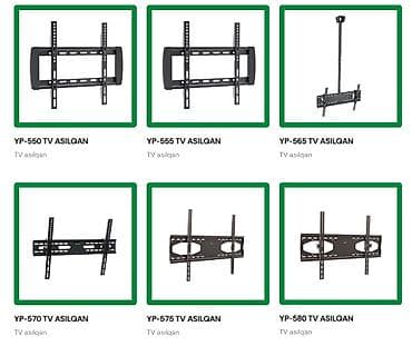 tv asılqan: Hər Növ TV Asılqanları və Kronşteyn Çeşidləri 14"-85" diaqonallı LED — 2