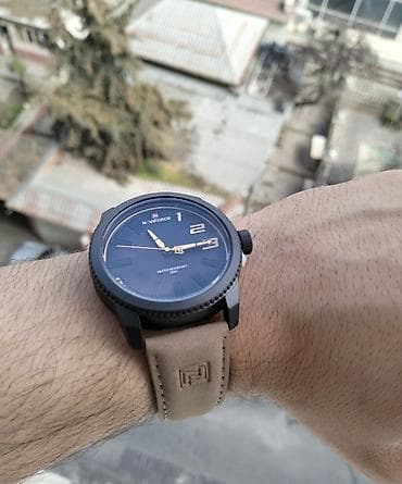 Смарт браслеты: Наручные часы, NaviForce, цвет - Коричневый — 2