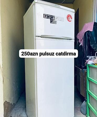 Soyuducu, 2 qapılı (yuxarıda dondurucu, aşağıda soyuducu bölmə). -
