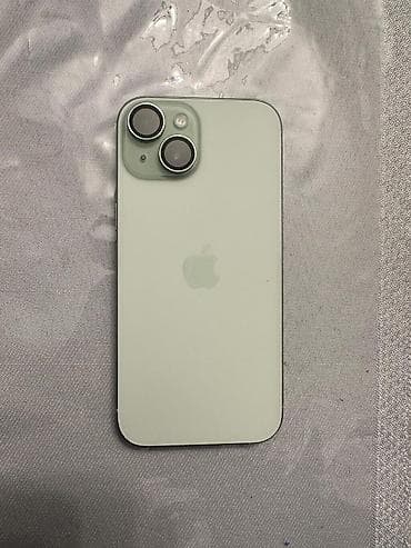 ref iphone satisi: IPhone 15, 256 GB, Yaşıl, Barmaq izi, Simsiz şarj, Face ID — 3