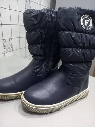 qadin botlari: Ölçü: 38, rəng - Göy, İşlənmiş — 2