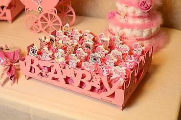 qapı mdf: Məhsul: Qız uşağı üçün “Baby Shower / Xoş Gəldin” dekor və hədiyyə — 2