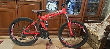 green velosiped: Qırmızı rəngli SAFT dağ velosipedi - Çərçivə: yüngül və möhkəm — 1