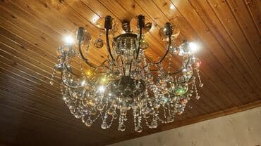 yataq otagi ucun lusturlar: Çılçıraq, 10 və daha çox lampa, Metal — 2