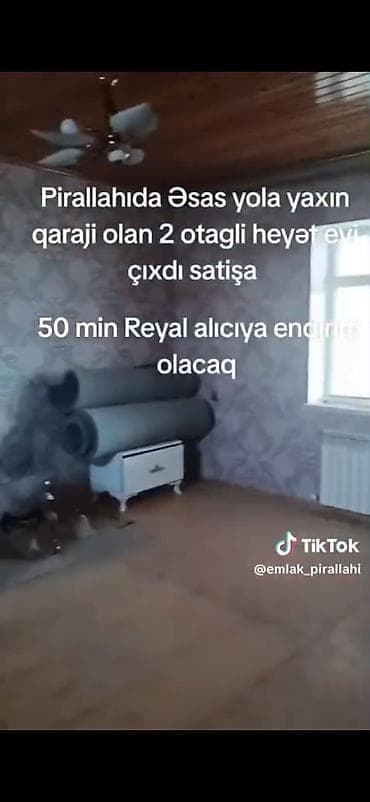 mini evler: Pirallahıda əsas yola yaxın yerləşən 2 otaqlı həyət evi. Həyətdə qaraj — 5