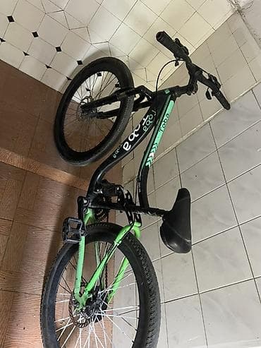 velsebedler: Velosiped – dağ/şəhər tipli - Çərçivə: metal, rəng – qara/yaşıl - — 3