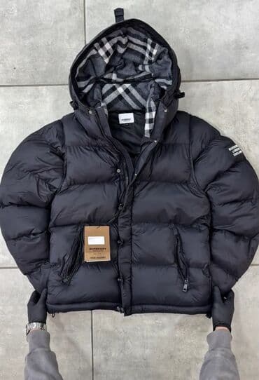 пуховик: Мужская куртка, Болонка, Зимняя, Burberry, 2XL — 2