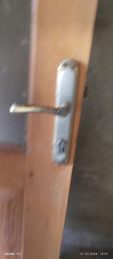 Сантехника: Şüşəli taxta qapı dəsti - Material: təbii ağac (şpon deyil), üzərində — 7