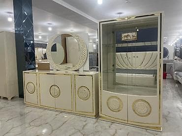 ev esyalari instagram: Klassik üslubda zərif qonaq otağı və yataq otağı mebel dəsti Tərkibi — 3