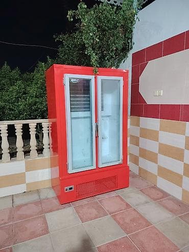 vitrin ref: İki qapılı vitrini soyuducu - Rəng: qırmızı korpus, şüşə vitrin — 3