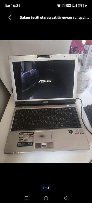 13 pro max pil: ASUS noutbuk - Model xətti: Z53 series (etiketlərdə Z53TPro qeyd — 3