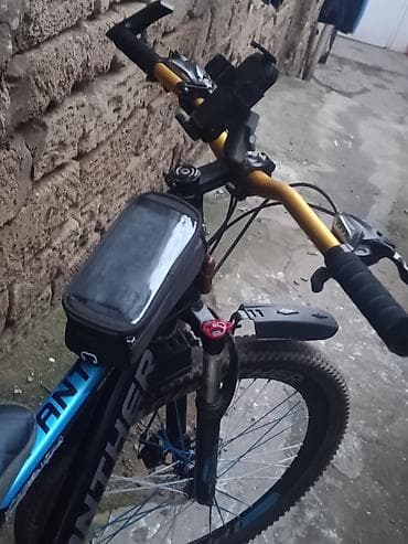 Şəhər velosipedləri: Panther dağ velosipedi - Rəng: qara-mavi dizayn, Panther loqolu — 2