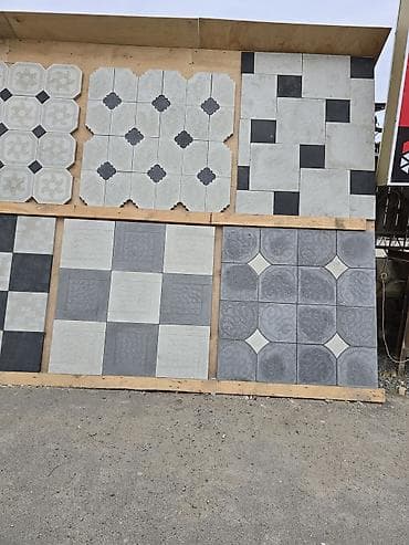 plitələr: Her növ tametlərin sifarişi .Dekorativ səki və pilləkən üçün beton — 10