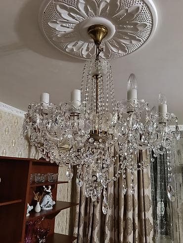 sintepon material: Çılçıraq, 8 lampa, Xrustal — 4