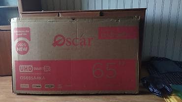 Monitorlar: Satılır Oscar 65 düym 4K UHD Smart Android TV. Cəmi 1 ay istifadə — 2