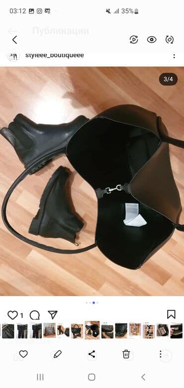 Eynəklər: Yeni deri sumka bot brend — 1