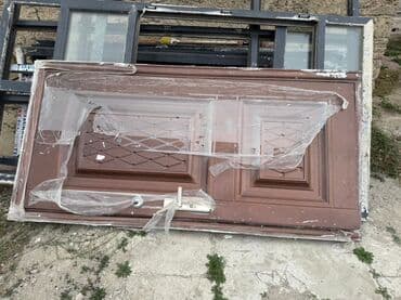 qapı dayandırıcı: Dəmir giriş qapısı Yeni mənzildən çıxmış standart ölçüdə - Material — 2