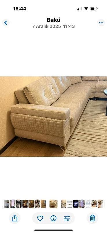 Divanlar: Künc divan, İşlənmiş, Açılmayan, Bazalı, Parça, Çatdırılma yoxdur — 2