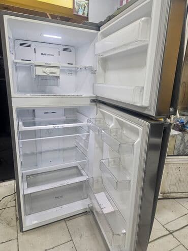 LG iki qapılı soyuducu - Rəng: paslanmayan polad (inox), şaquli qara — 2