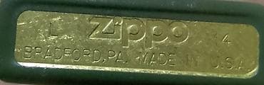 note tonal krem: Zippo benzinli alışqan - Brend: Zippo - Mənşə: Bradford, PA, Made in — 3