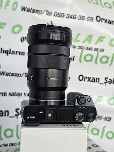 Sony Alpha A6000 güzgüsüz fotoaparat + Sony E PZ 18-105mm f/4 G OSS