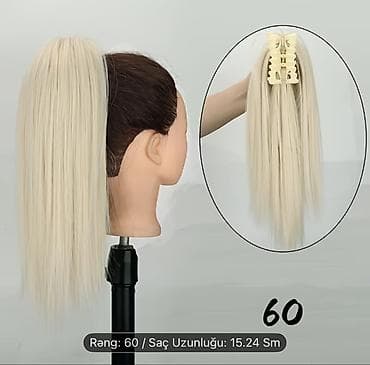 sari saclar: Taxma saçlar, Süni — 1